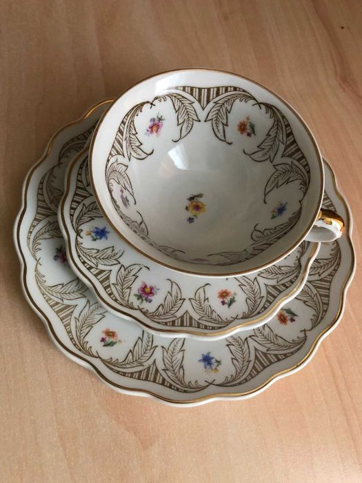 Чайная тройка Lichte VEB Германия.