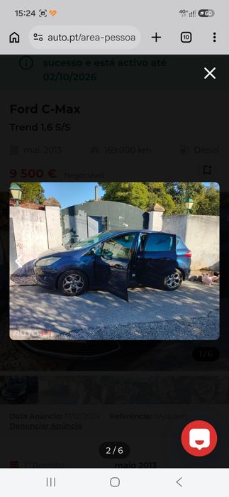 Ford cmax 1.6 carro de família