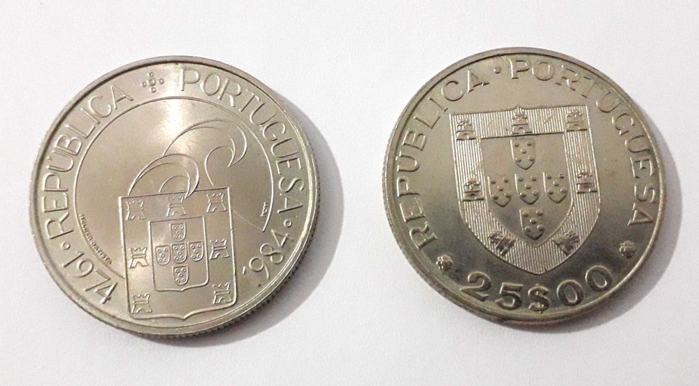 6 Moedas de 25 Escudos Comemorativas