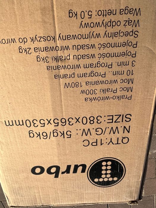 Pralko wirówka turystyczna