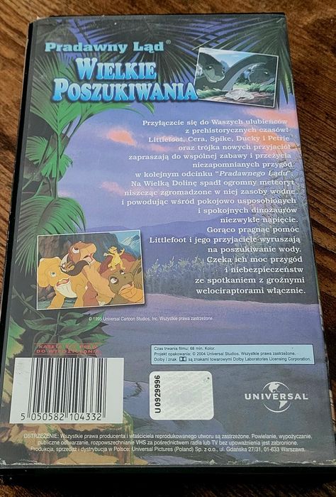 Pradawny ląd kaseta vhs