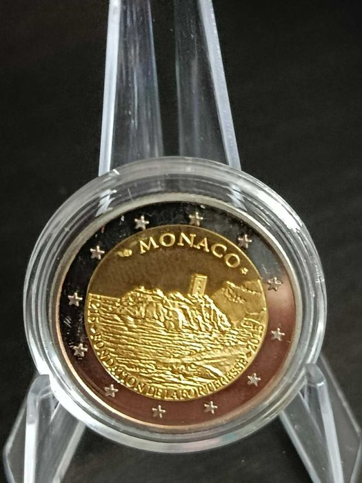 Moedas de 2€ Mónaco - Grace Kelly 2007 e Rochedo 2015
