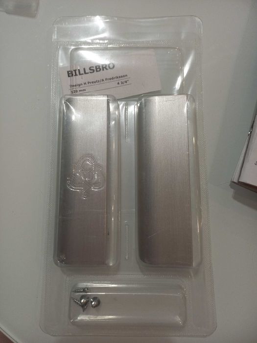 Uchwyt billsbro 12 cm srebrny IKEA