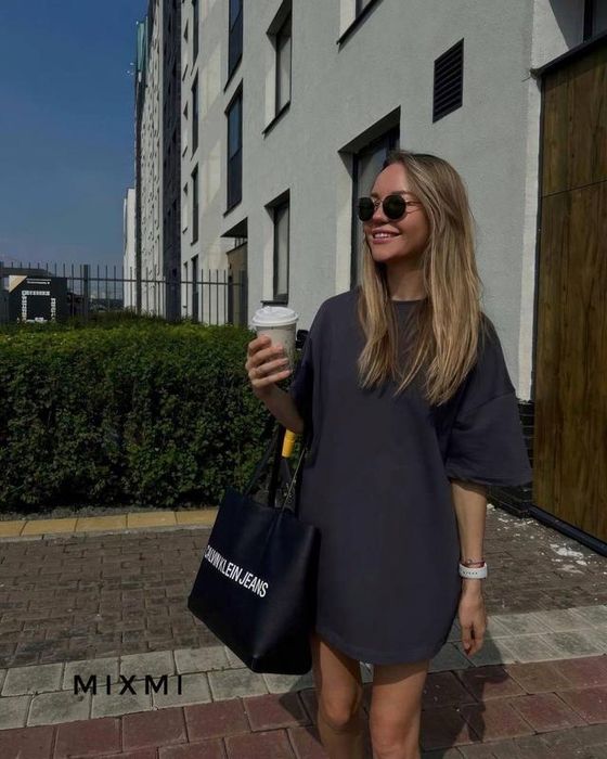 Сукня-футболка, графіт