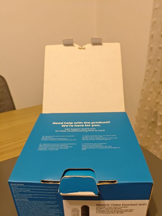 Campainha Reolink video doorbell WiFi - NOVA