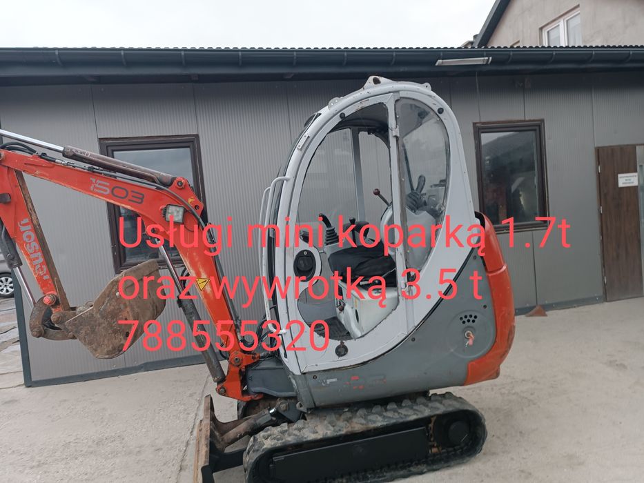 Usługi mini koparką wywrotką do 3.5t transport,sprzedaż  kruszywa