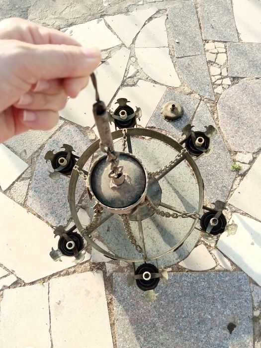 Candeeiro de sala rústico