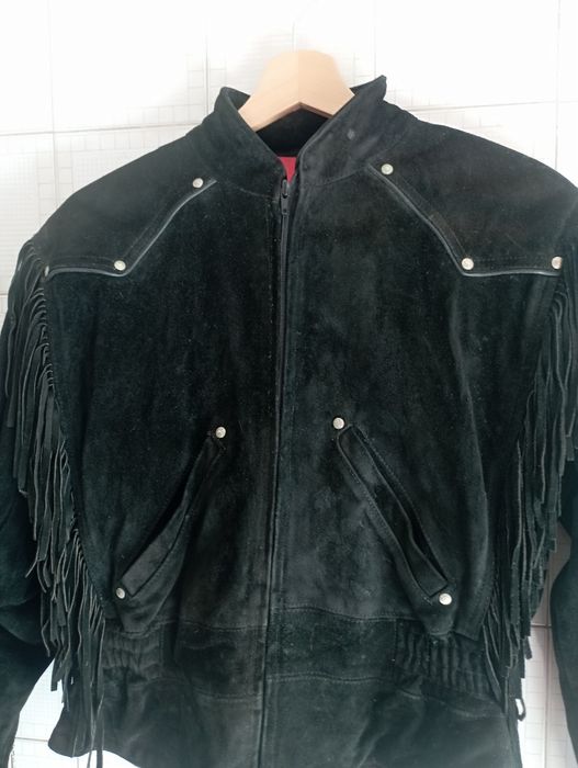 Blusão vintage HARLEY DAVIDSON com franjas