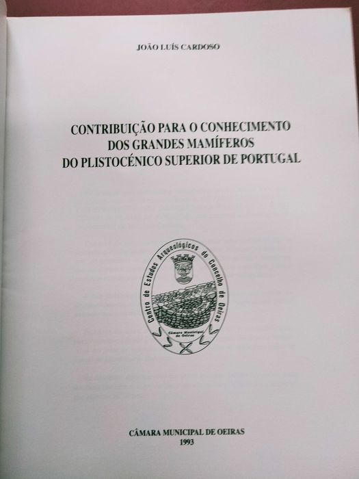 Contribuição para o Conhecimento dos Grandes Mamíferos do Plistocénico