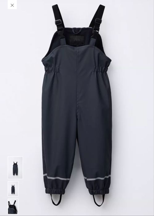 Zara гумовий водостійкий комбінезон