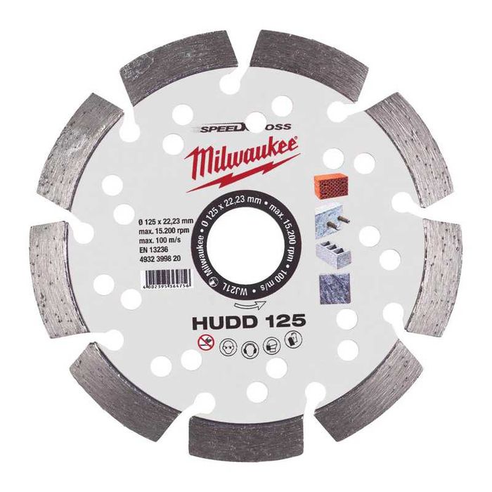 Milwaukee Tarcza diamentowa premium 125mm segment. hudd