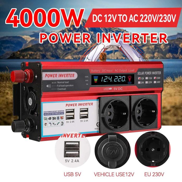 Inversor 12v 220v 4000w