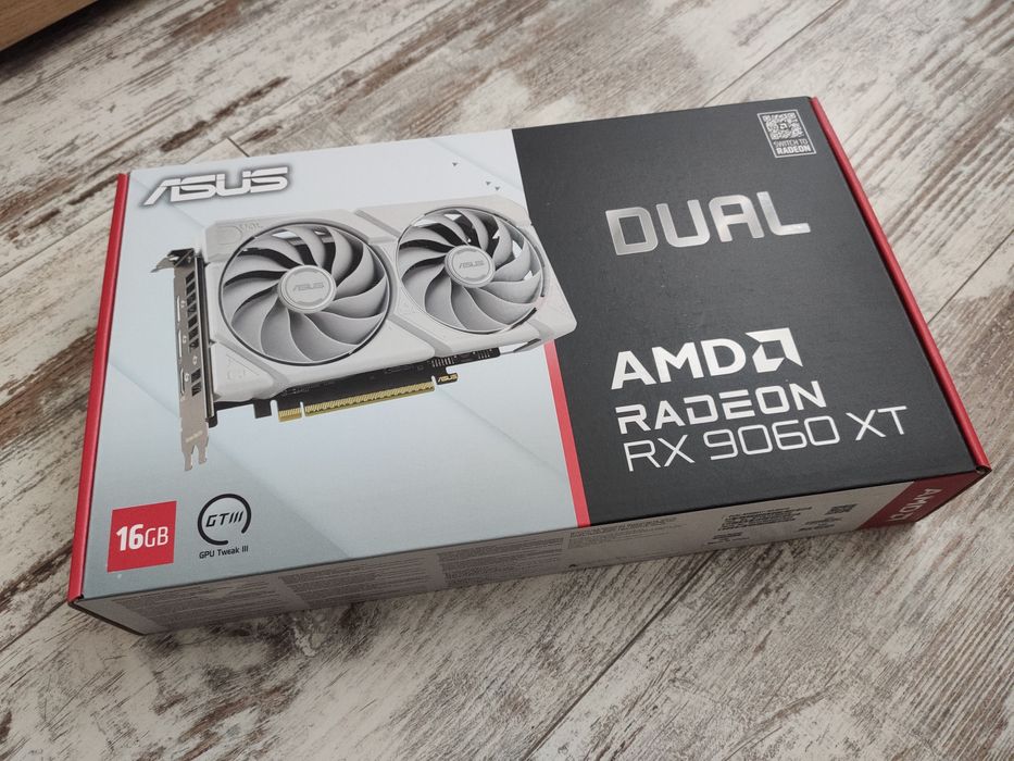 Відеокарта (нова/запакована) ASUS  RX 9060 XT 16GB  WHITE