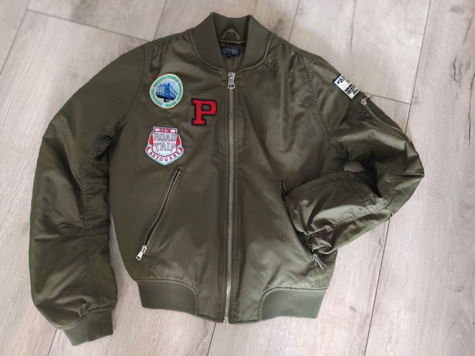 Bomberkaw kolorze khaki, Top shop,r. S