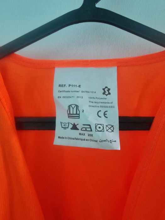 Colete reflector automóvel
