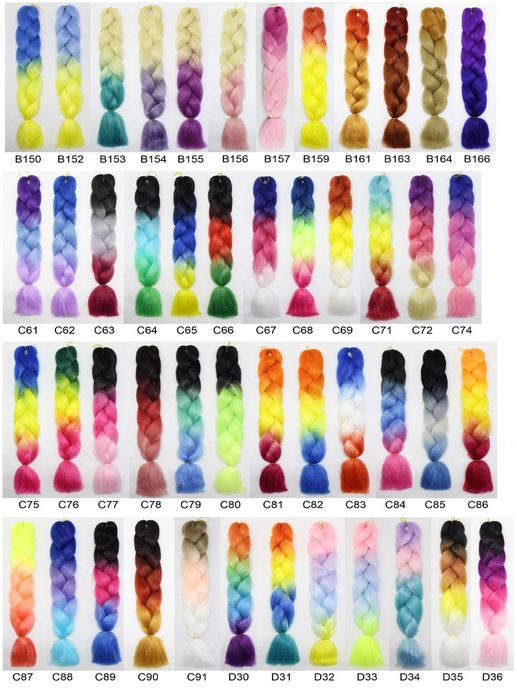 Канекалон, однотонные и омбре, оптом и в розницу.