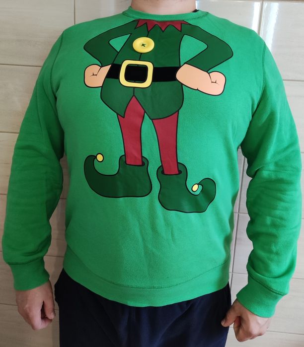 Elf body christmas jumper sweater xmas funny joke 

Elf body christmas