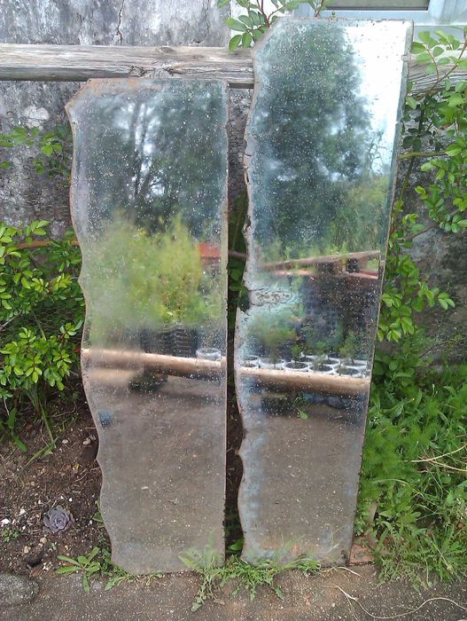 Espelhos de cómoda vintage da década de 60.