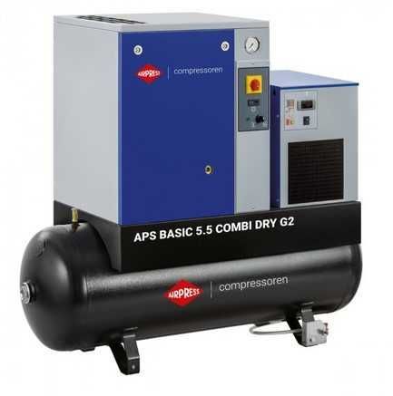 Kompresor śrubowy APS 5.5 Basic G2 Combi Dry 10 bar 5.5 KM/4 kW