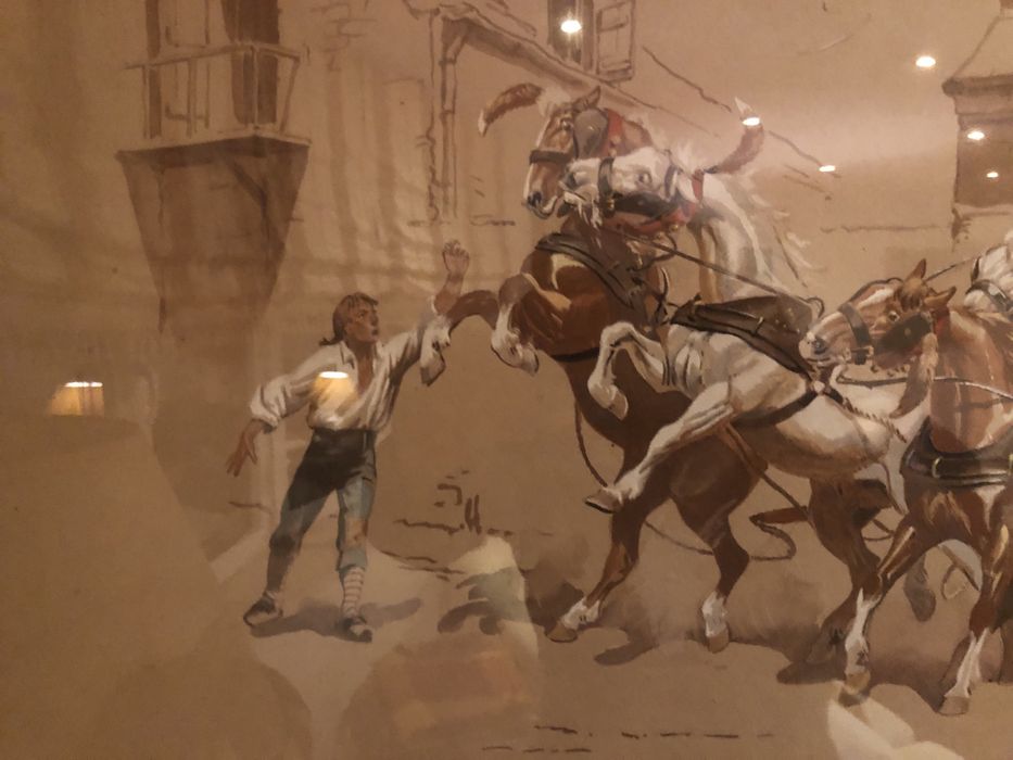 Par de guaches emoldurados