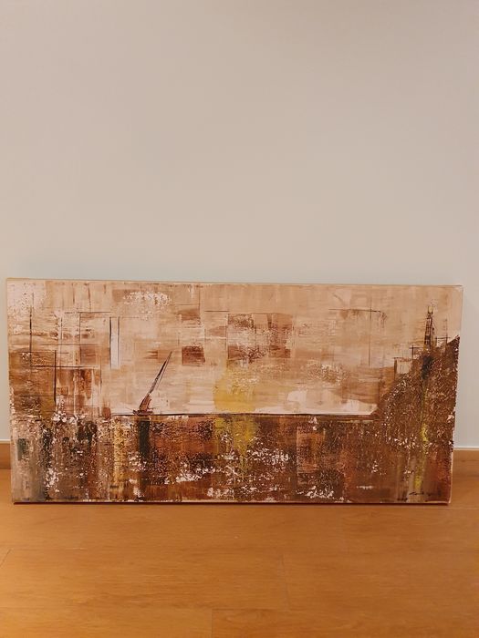 Oil Painting of a Ship