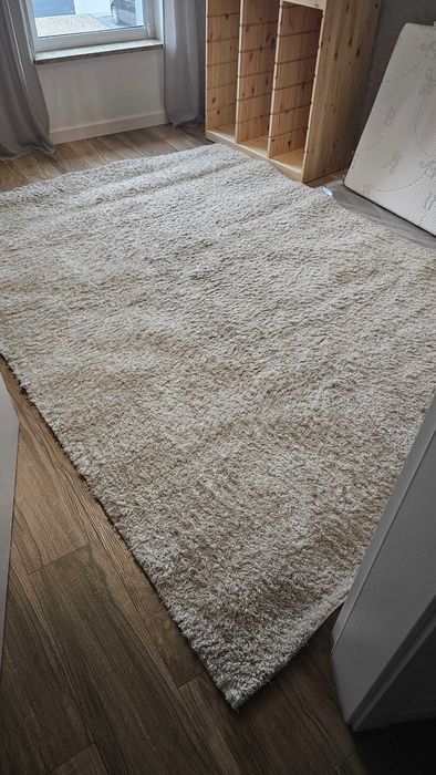 Dywan shaggy 200 x 280 cm beżowy