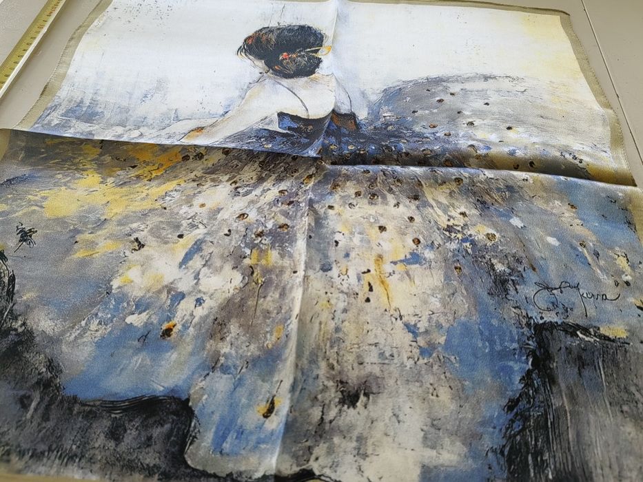 Apaszka jedwabna chusta 100% jedwab