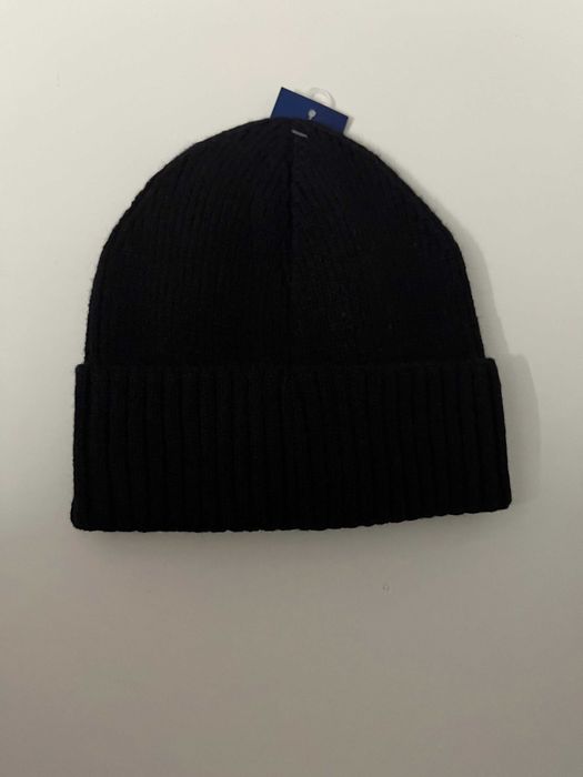 Czarna czapka Ralph Lauren z czerwonym logo