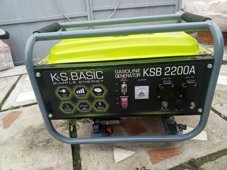 Генератор бензиновый Konner&Sohnen KSB 2200A(Новый! 8 часов отработал)