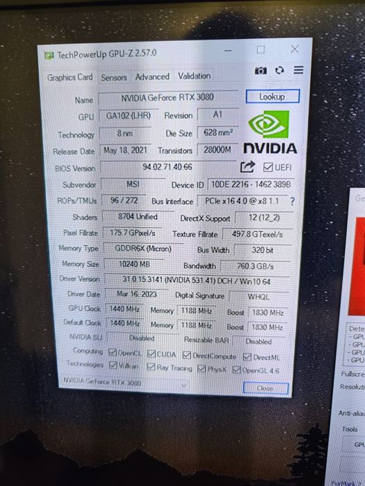 MSI 3080 Gaming Trio Z 10GB