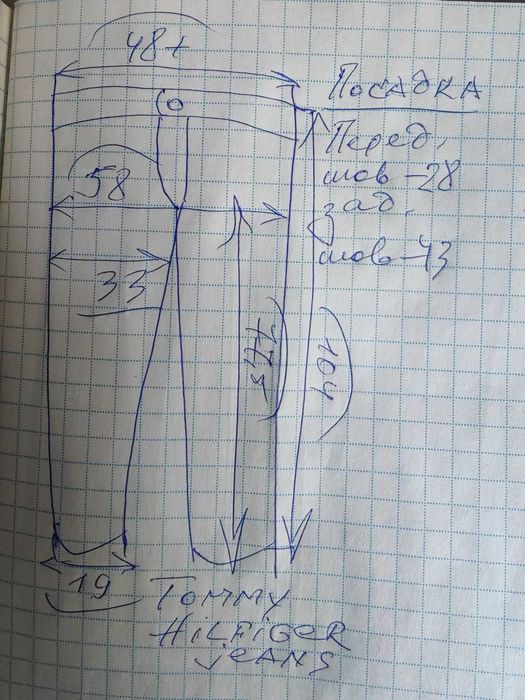 Джинсы Tommy Hilfiger jeans USA w38 stretch navy.