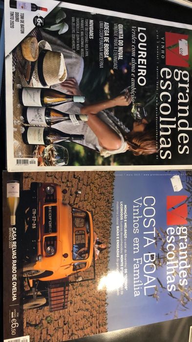 OPORTUNIDADE Revistas de vinhos 0.50 recentes para despachar