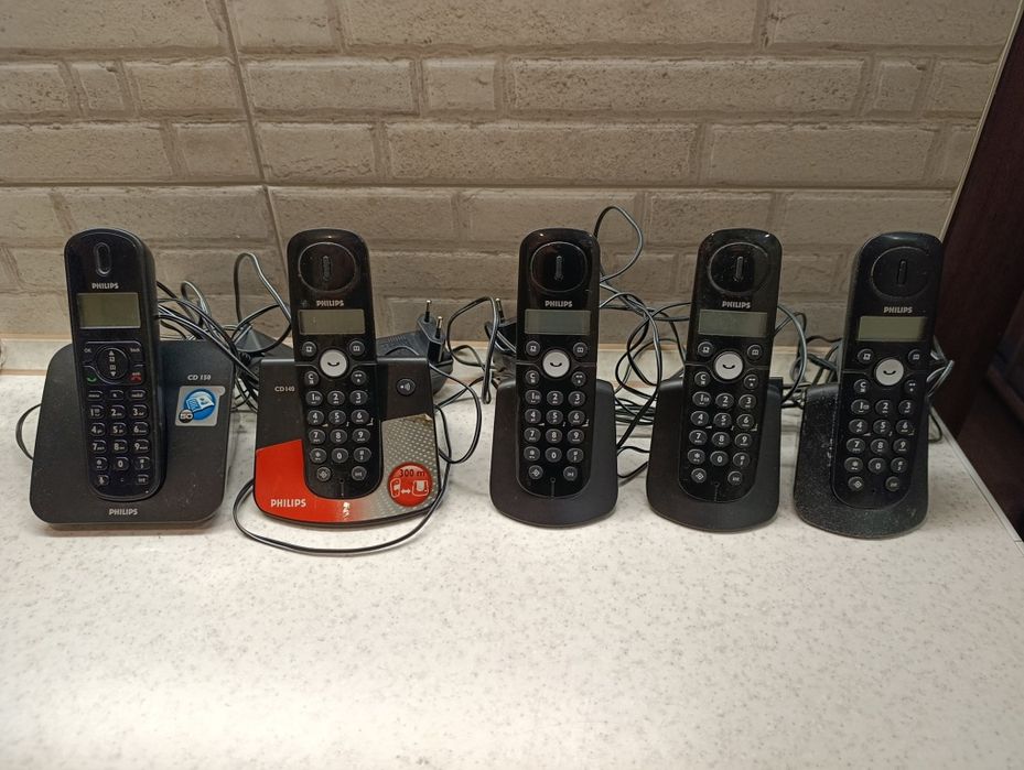 Стаціонарний, бездротовий телефон Phillips CD-140, CD-150 радіо тел.