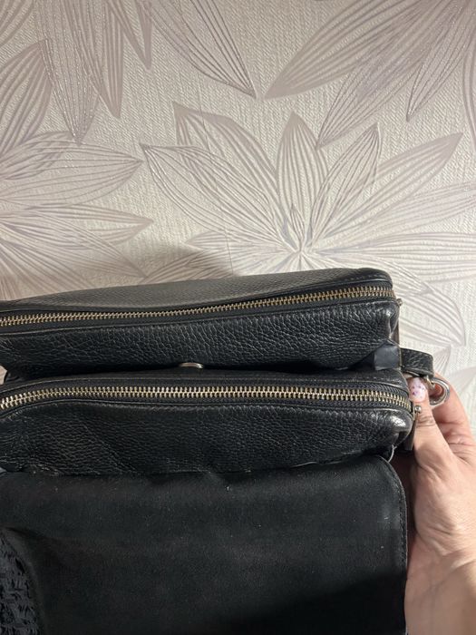 Сумка шкіряна, чорна VIF