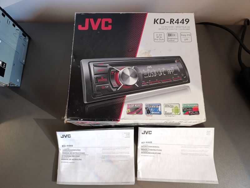 Radioodtwarzacz JVC KD-R449, CD, USB