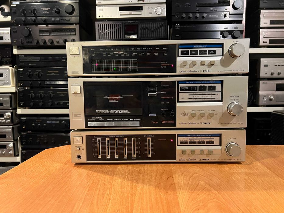 Wieża Fischer wzmacniacz CA-35 magnetofon CR-35 tuner FM-35 Audio Room