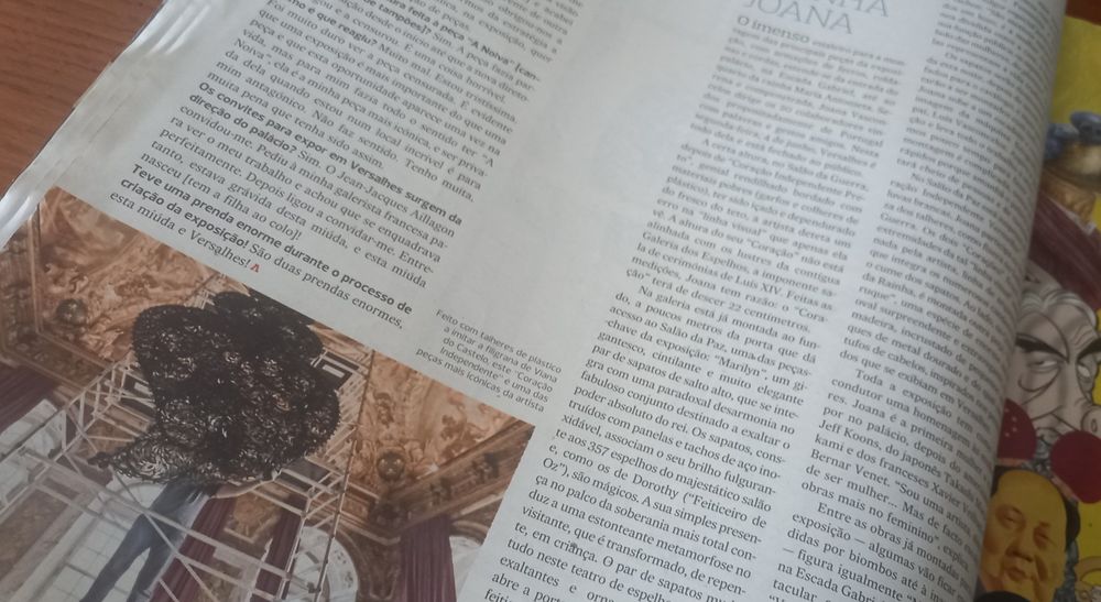 Joana Vasconcelos 2012 em capa de revista