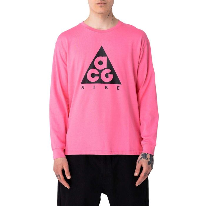 Лонгслів Nike ACG Long Sleeve Logo Tee Beige \ Black - Blue Logo \ Light Purple \ Pink