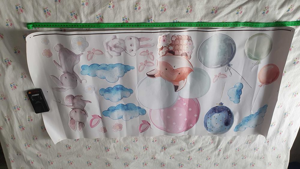 Naklejka na scianę do pokoju dziecka króliczki