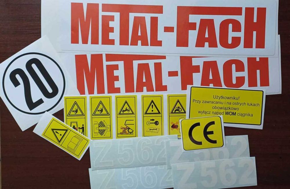 Naklejki na maszyny budowlane rolnicze samochody Nalepki reklamowe