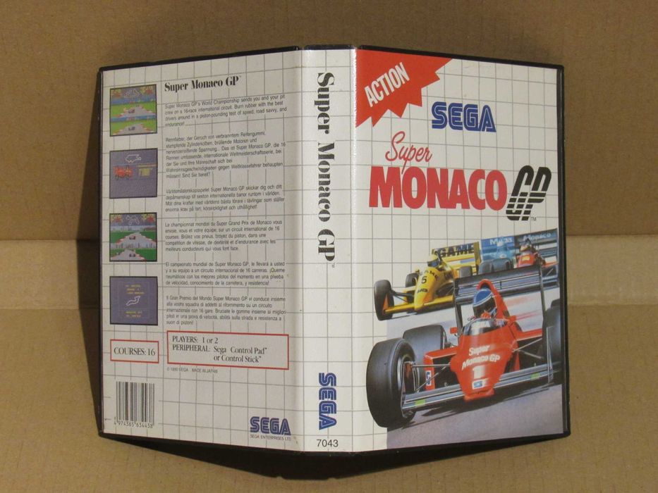Jogo Sega Master System Super Monaco GP completo (#3)