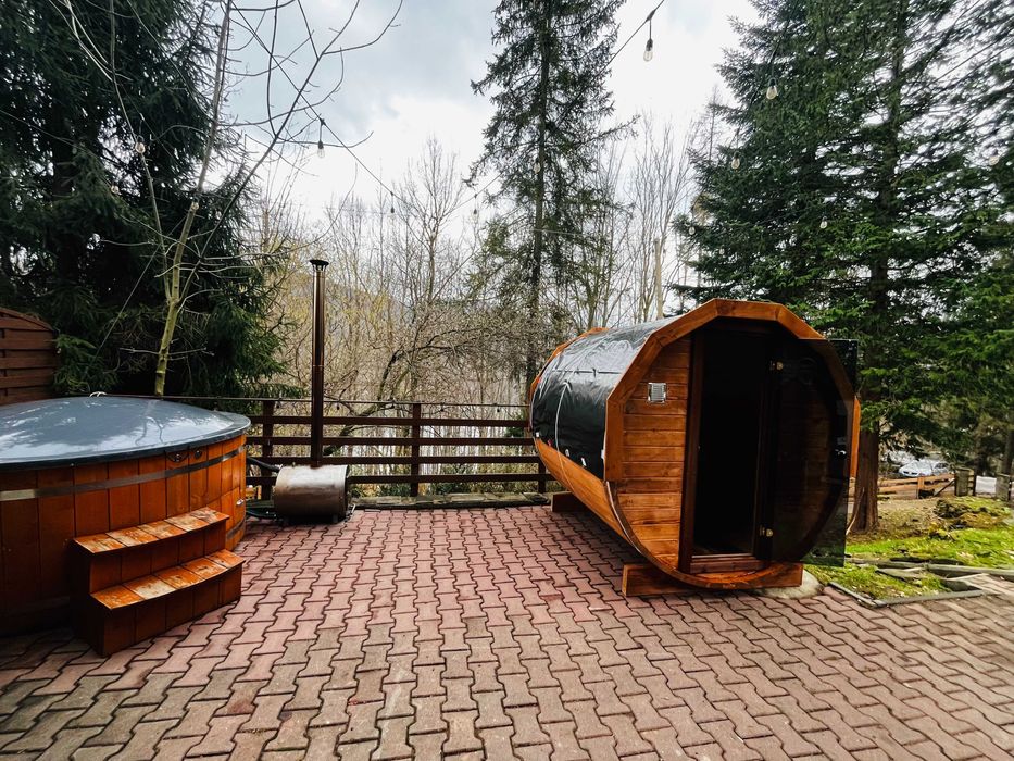 Zanurz się w zieleni – domek dla 12 osób z sauną i balią