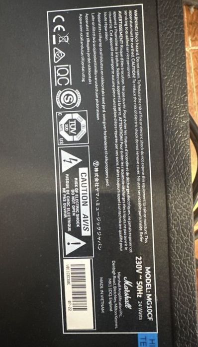 Jackson Electro Guitar and Marshall Amplifier