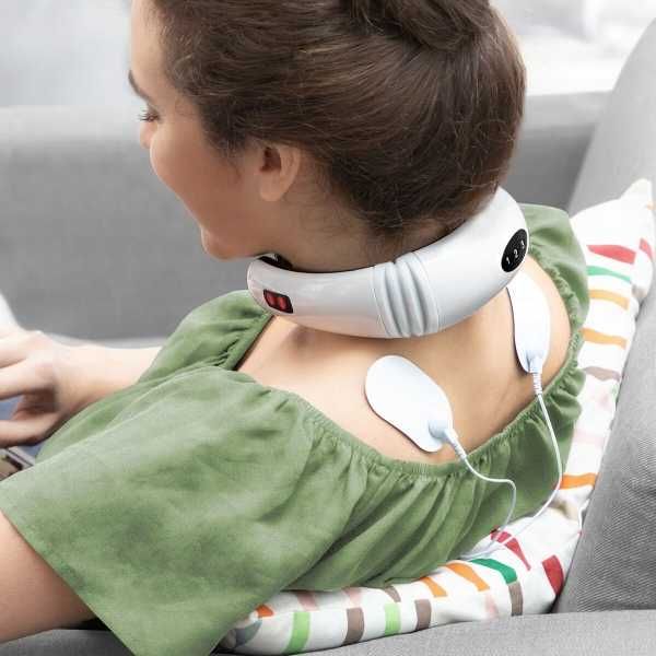 Aparelho de Massagem Eletromagnética para Pescoço e Costas InnovaGoods