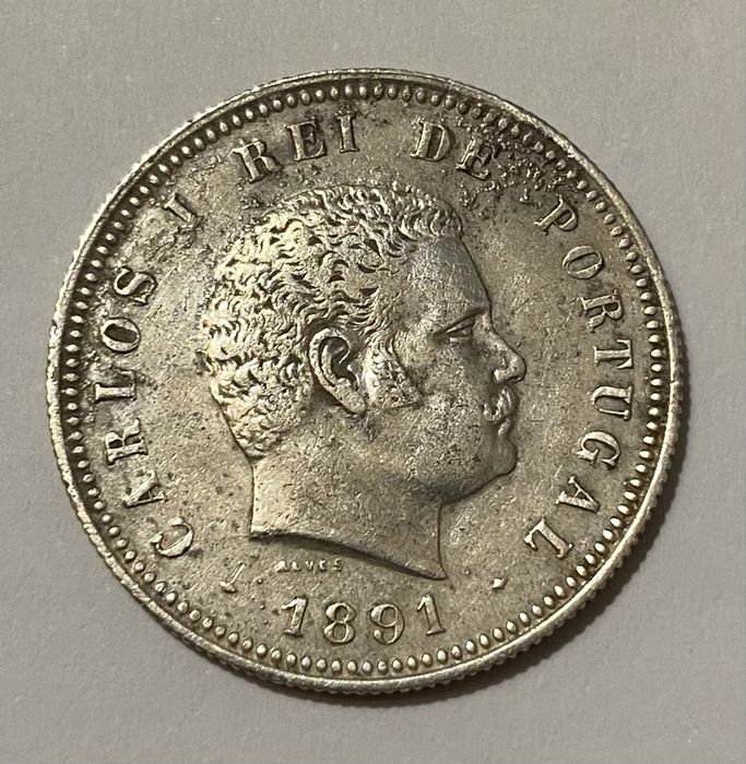 Moeda D CARLOS I - 200 Reis 1891