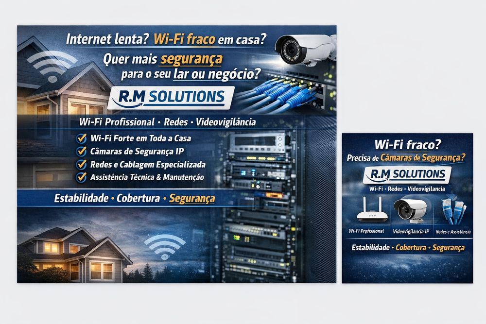 Instalação de CCTV  redes WiFi e cablagem