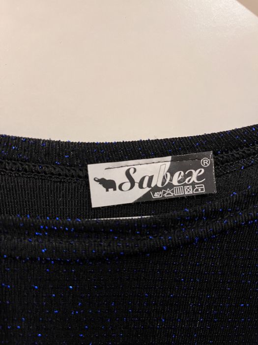 Nowa granatowa bluzka z brokatem