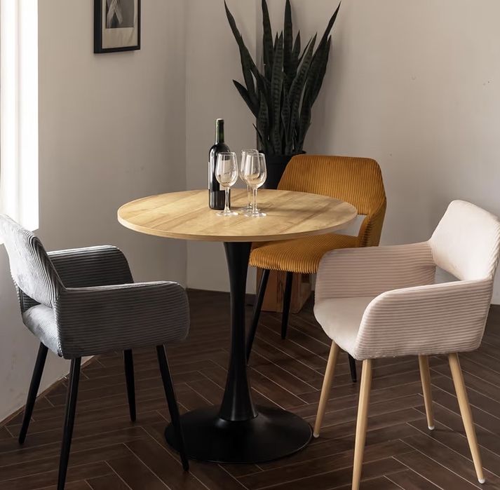 MEUBLE COSY Mesa  de sala jantar redonda retro