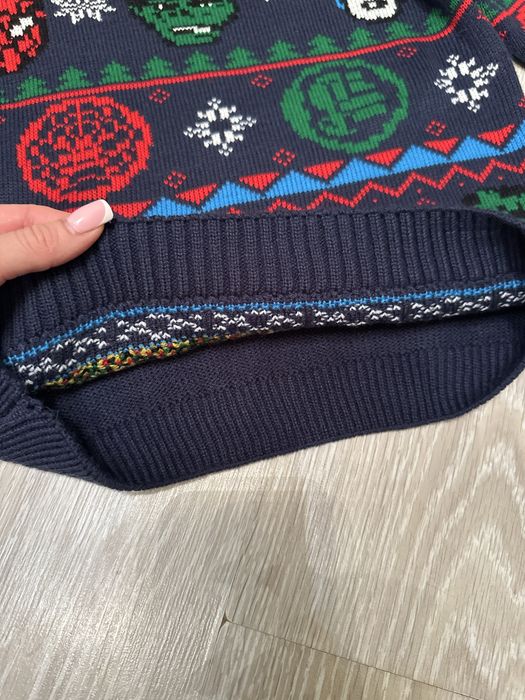 ‼️ светр новорічний Marvel 134 8 9 супергерої кофта для фотосесії