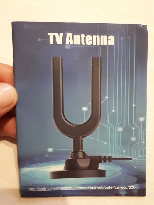 Цифрова антена DVB-T2 для телевізора або DVD плеєра
